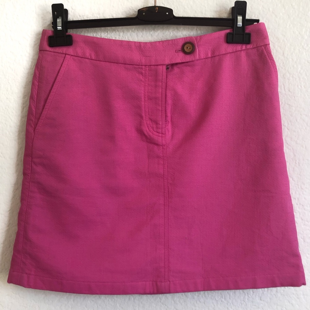 Anthropologie Barbiecore Pink Magenta Mini Skirt Size 0 with Pockets